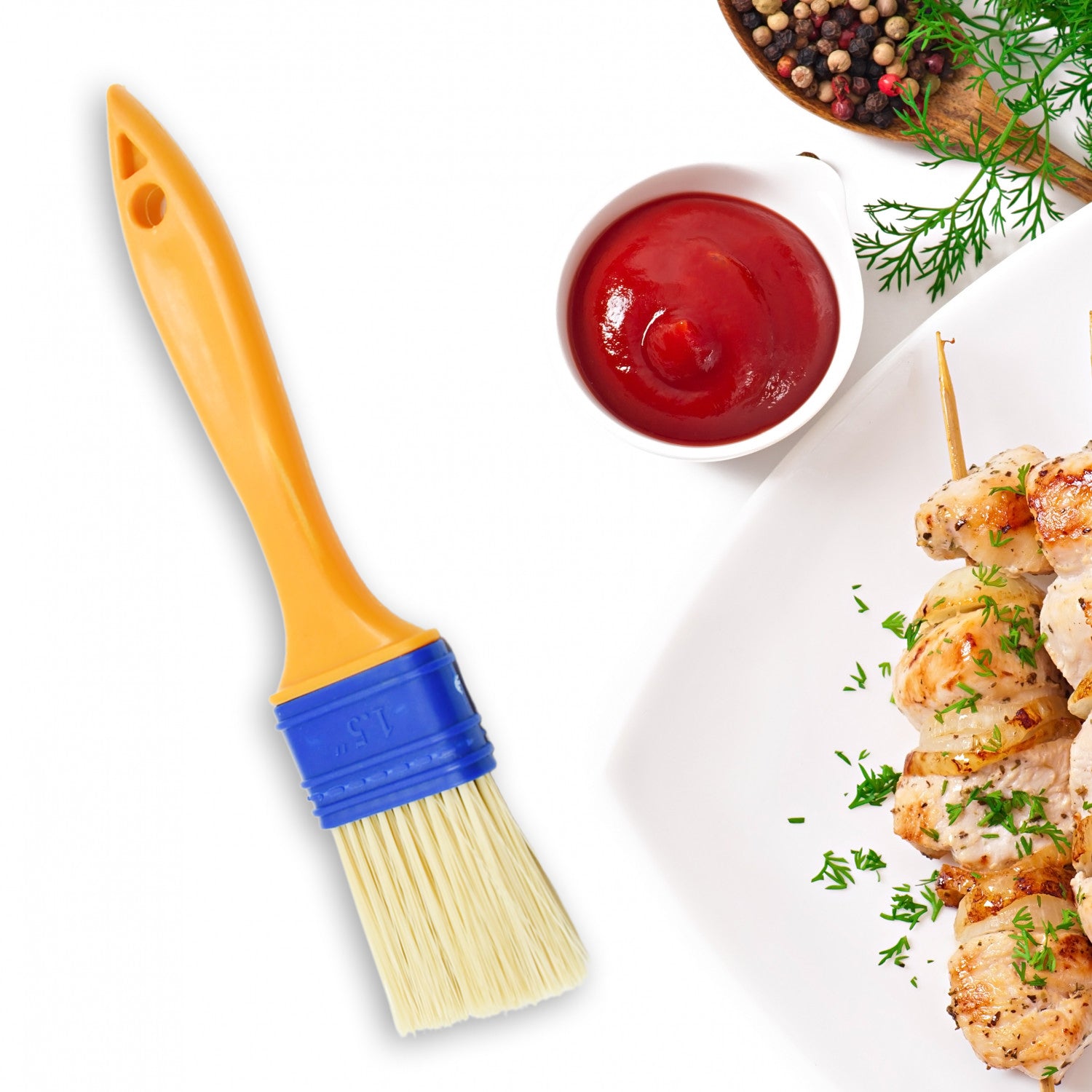 Multifunction Basting Brush For Cooking Pastry Brush Baking Food Butter Brush Dusting Brush For Cooking Grease Brush For Baking Dishwasher Safe Grilling  Hairbrush  Corn (2 Pcs Set) - LootFaat