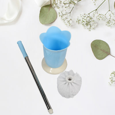 Premium Toilet Plastic Brush With Holder Stand Western And Indian Toilet Bathroom Cleaning - second image