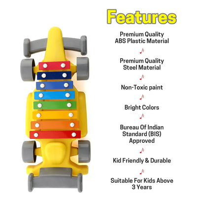 Musical Car Xylophone Toy for Kids - Piano Xylophone with Mallet - second image