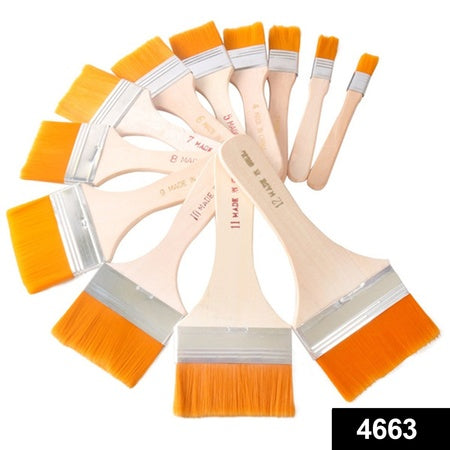 Artistic Flat Painting Brush - Set Of 12 - LootFaat