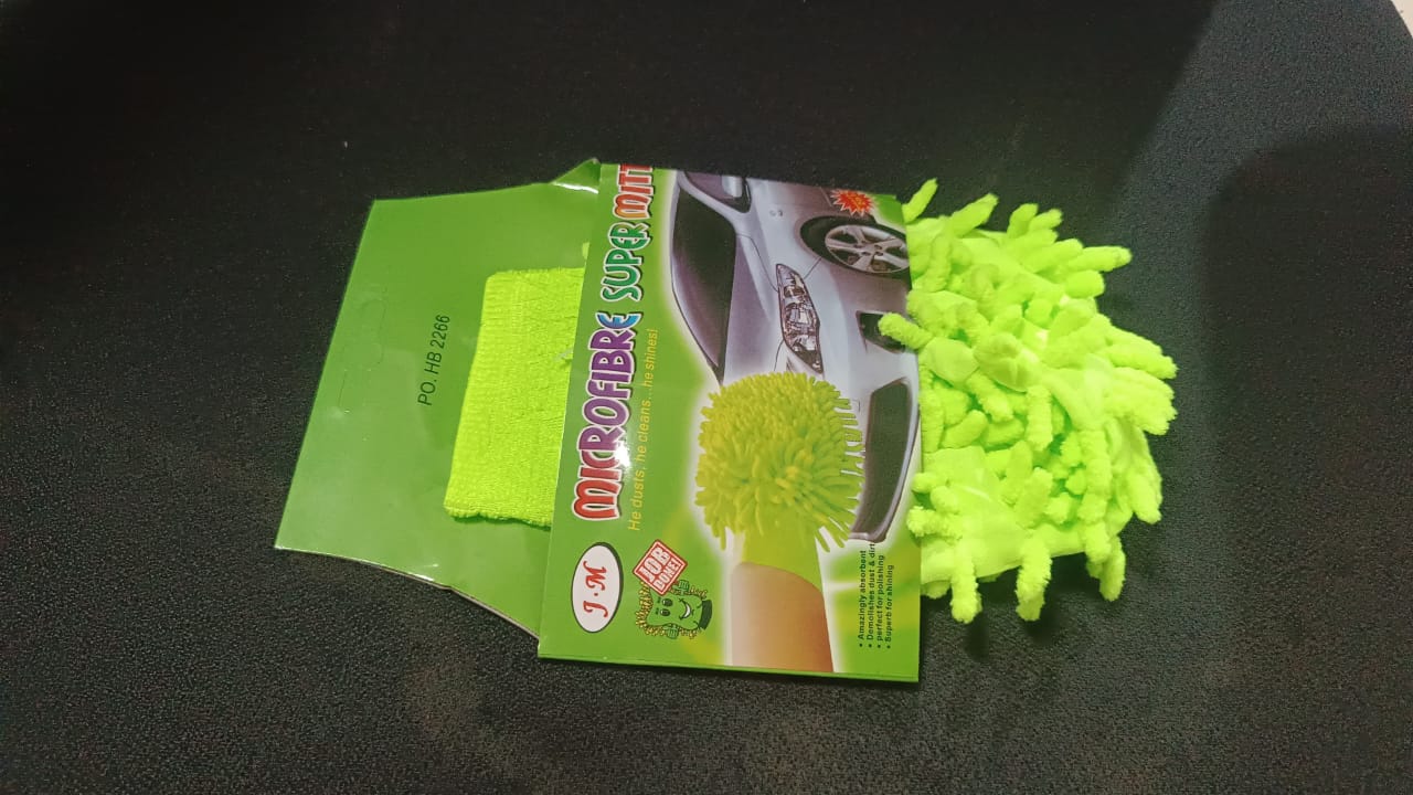 Multi-Purpose Microfiber Car Wash Glove - Washable - Best Quality & Value