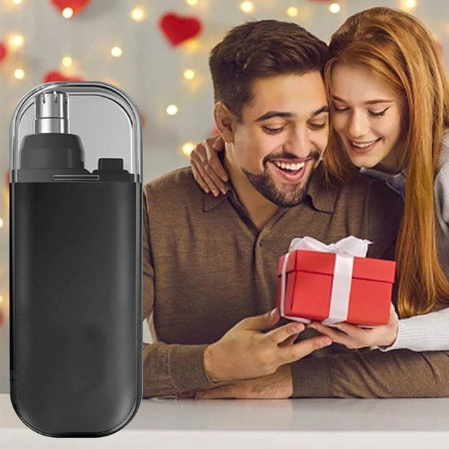 Easy Trim Compact Nose Hair Trimmer – 7000RPM Precision Safe Design, Waterproof & Rechargeable