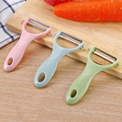 5207 Plastic Kitchen Peeler - Green  Classic Stainless Steel 3-piece Knife Set Combo - second image