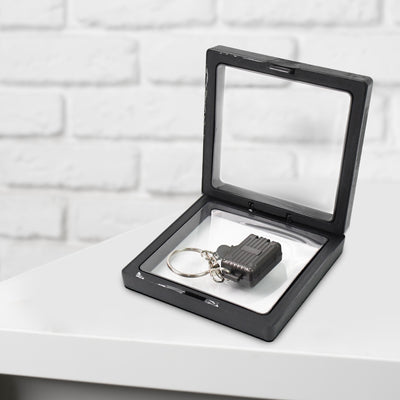 Suitcase Nail Clipper Keychain & 3D Floating Display Case Set - second image