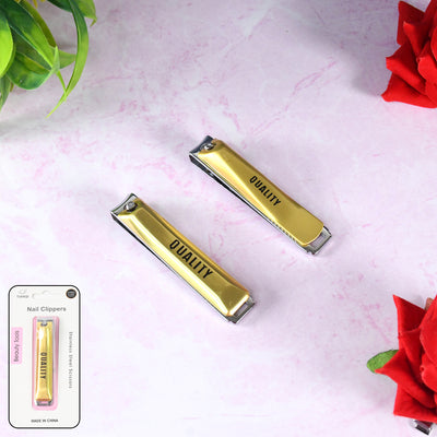 Stainless Steel Folding Portable Large Nail Clippers With Nail File (1 Pc)