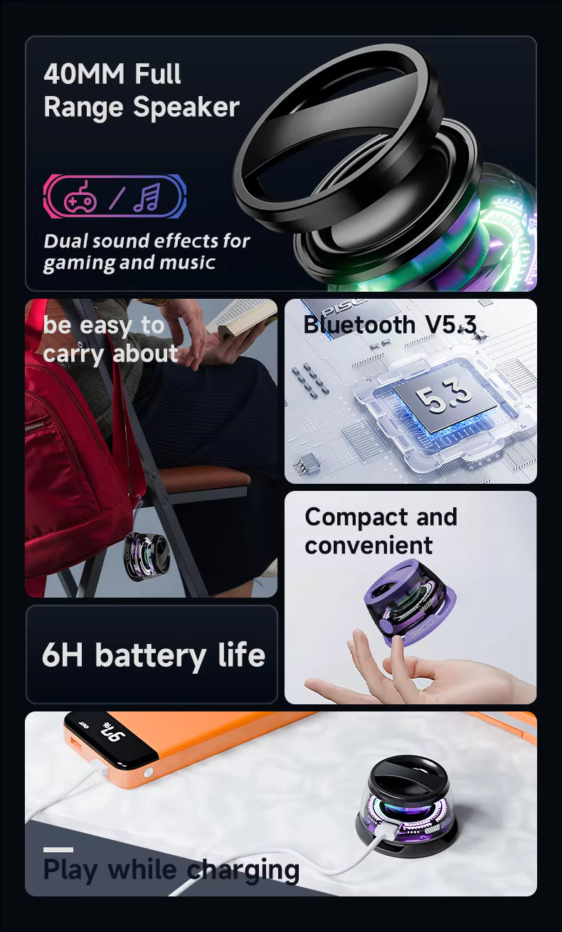 Wireless Portable Magnetic Bluetooth Speaker