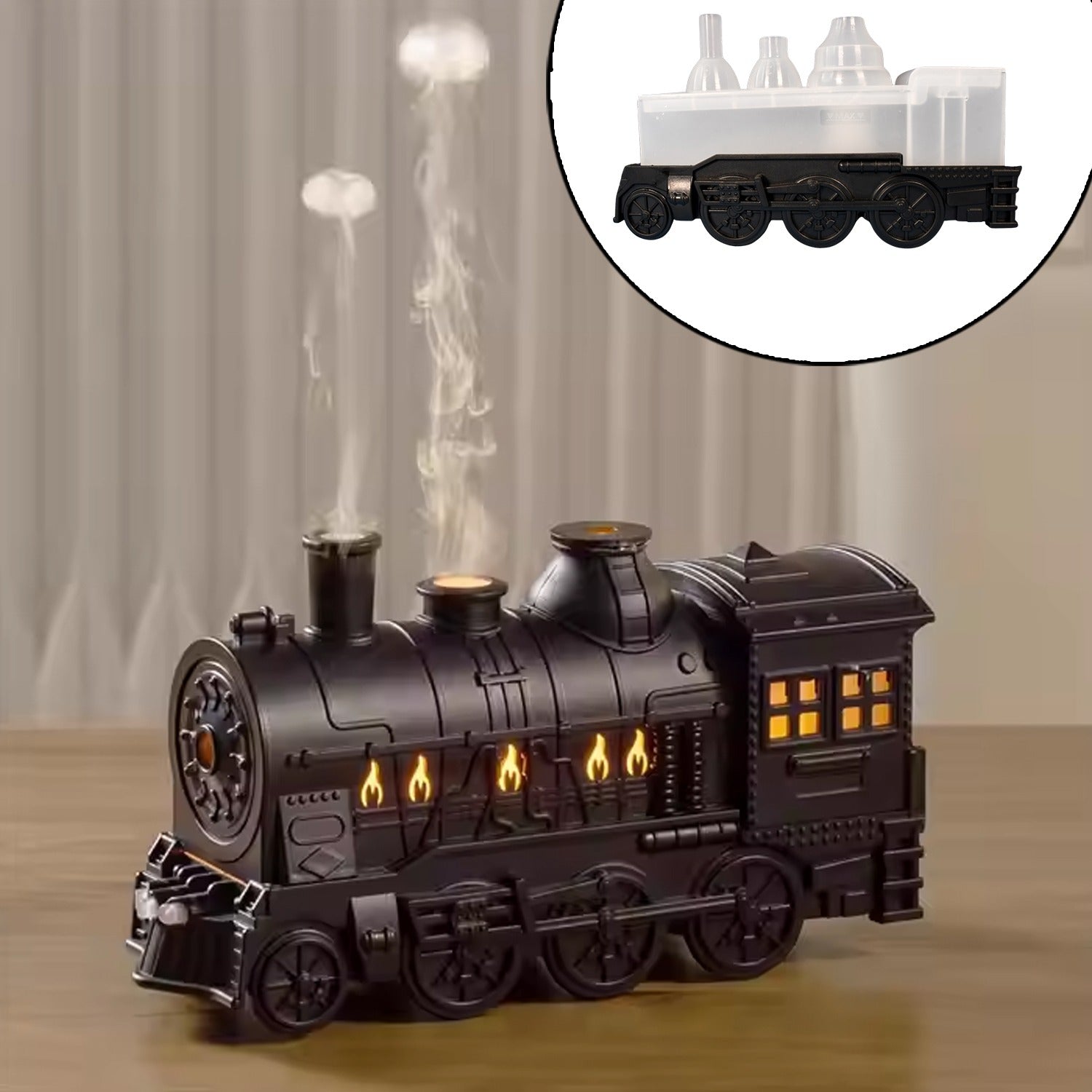 Train Shape Portable Mini Humidifier (1 Pc  Mix Color) - LootFaat