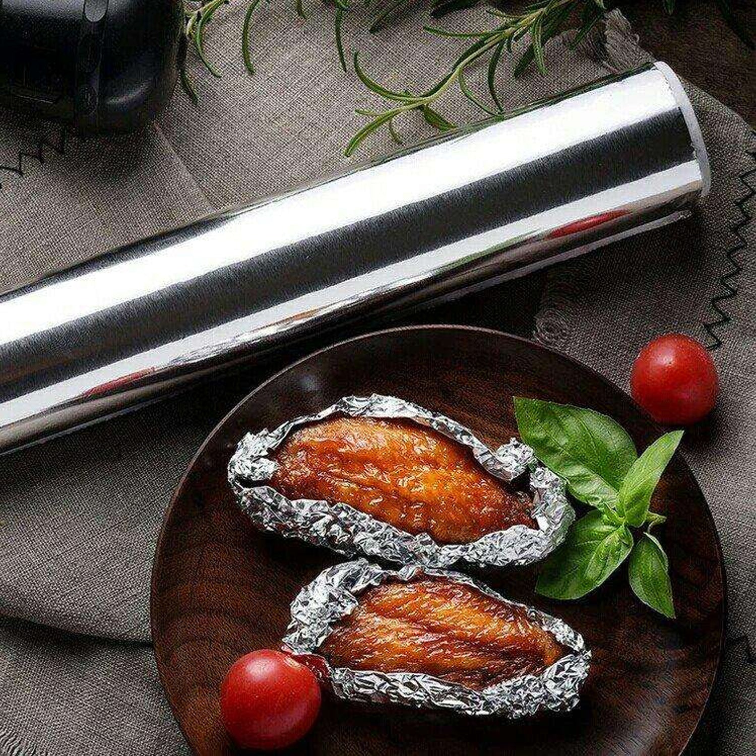 Aluminum Foil Roll Heavy Duty Non Stick Thick Aluminum Foil Sheet Baking Grilling Tool (5mx300mm) - LootFaat