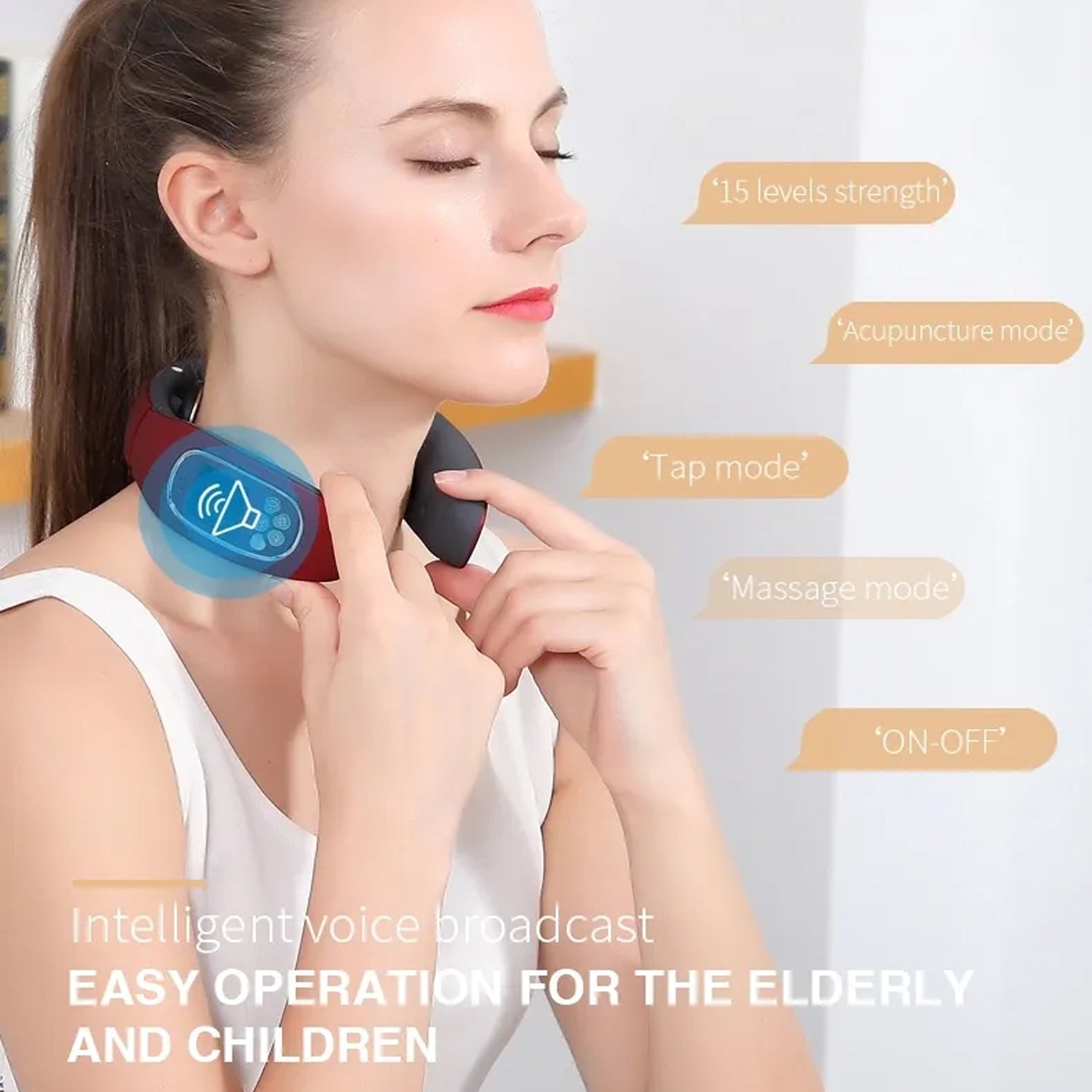 6 Heads Smart Electric Neck And Back Pulse Massager Wireless (1 Pc) - LootFaat