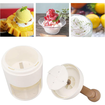 Portable Manual Ice Crusher & Shaved Ice Machine – Mini Household Gola Maker for Smoothies, Slushies & Frozen Drinks