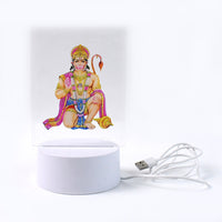 Beautiful 3d Lord Hanuman Frame With Soft White Light (1 Pc) - LootFaat