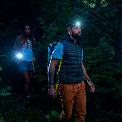 15 LED Rechargeable Headlamp - Long Range, Adjustable, for Farmers, Fishing, Camping, Hiking & More