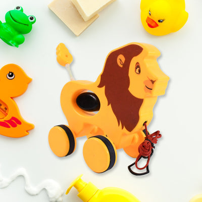 Lion Pull Along Toy for Toddlers - Early Walking Development