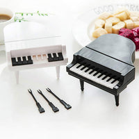 10pcslot Creative Piano Fruit Forks Set Food Sticks For Dessert Fruit Snack Picking Kitchen Dining Tools (10 Pc Set) - LootFaat
