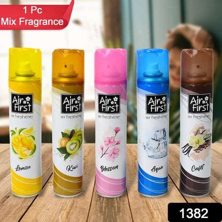 Air Freshener  Used In Office Home Hotels Banquets Carpet Etc Room Spray Air Freshener Mix Fragrance Lemon Kiwi Blossom Aqua Cafet (300 Ml Approx  1 Pc) - LootFaat