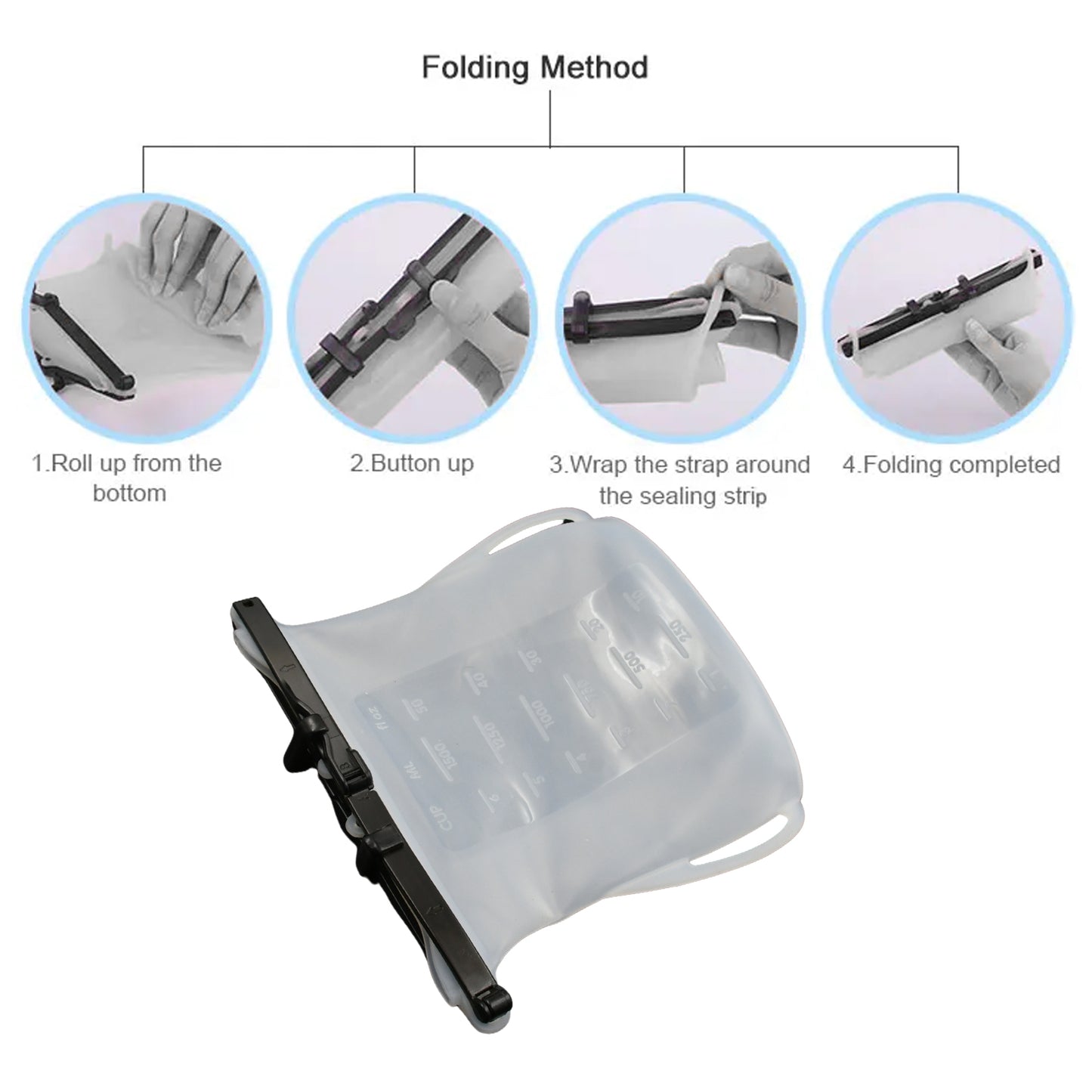 Reusable Silicone Food Storage Bags - Leakproof Freezer & Sandwich Bags (1 Pc)