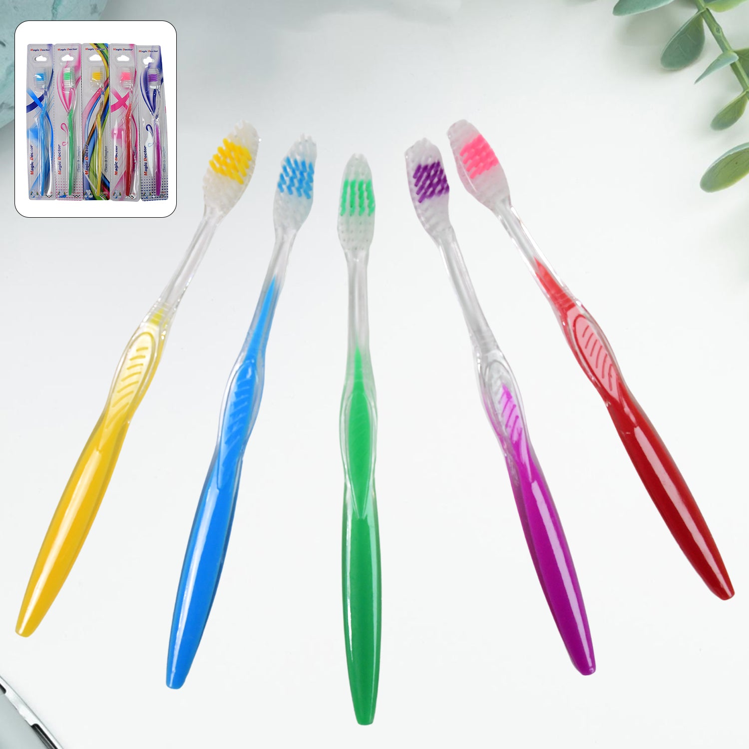 Premium Plastic Toothbrush (1 Pc  Mix Color) - LootFaat