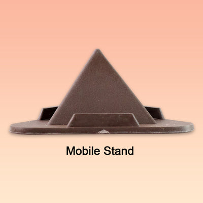 Pyramid Brown Mobile Stand With 3 Different Inclined Angles - second image