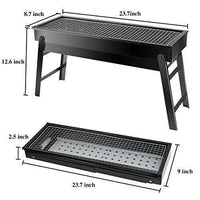 Folding Portable Barbeque Bbq Grill Set For Outdoor And Home - LootFaat