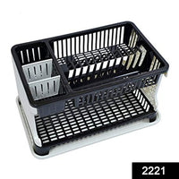 Lifestyle view of 2221 Kitchen Organizer Rack With Water Storing Traydish Rack - Home... in use