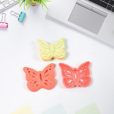 Butterfly Shape Eraser Rubber (1 Pc  Mix Colour  Design) - second image