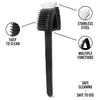 Silicone Toilet Brush With Slim Holder Flex Toilet Brush Anti-drip Set Toilet Bowl Cleaner Brush
