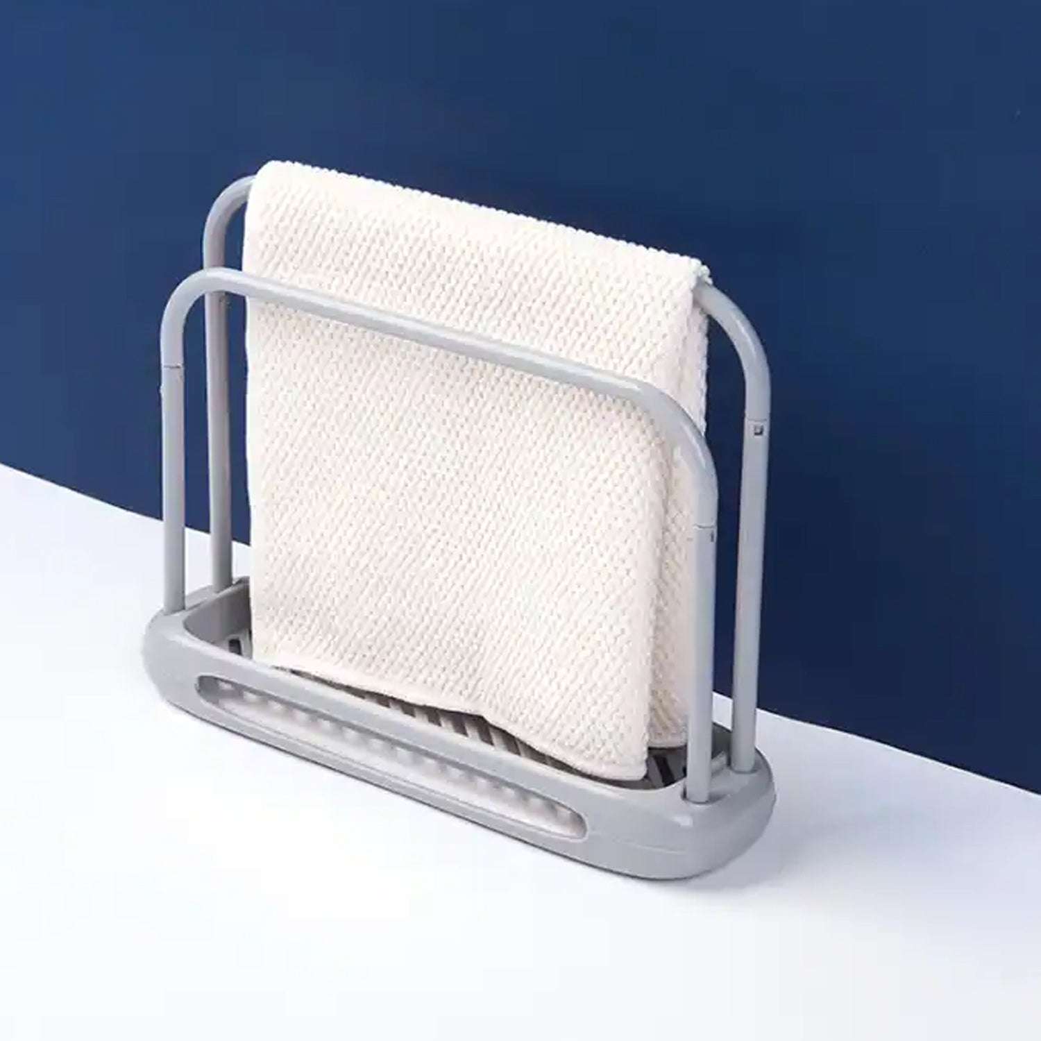 Storage Rack Kitchen Storage Holder Dish Towel Holder Dishcloth Rack Organizer Pool Dishcloth Drying Rack Sink Rag Holder Towel (1 Pc) - LootFaat