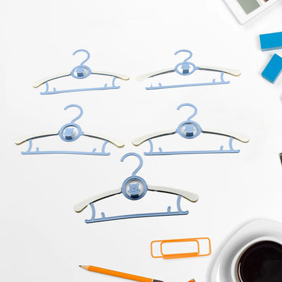 Adjustable Plastic Hangers for Baby Clothes - Space Saving Kids Hangers (5 Pack)