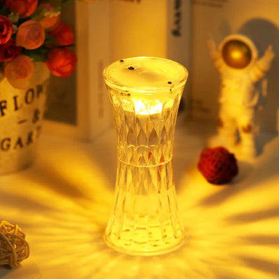 Crystal Lamp Universal Night Light Soft Lighting Eye Protection For Nursery Study Bedroom Transparent Crystal Table Soft Lighting Multipurpose For Hotel For Office For Childrens Room (12pc Moq) - second image