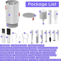 Keyboard Cleaner Kit 20-in-1 Laptop Phone Screen Cleaning Kit Keyboard Cleaning Kit With Electronic Cleaning Brush Spray For Airpods Pro Ipad Iphone Pro Camera Computer Cleaning - LootFaat