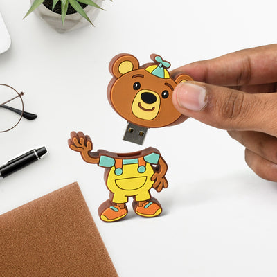 Portable Cartoon Shape Silicone Usb Pen Drive  Flash Disk (15 Gb With Baby Rhymes Song  1 Pc) - second image