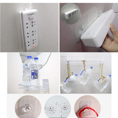 Self Adhesive Hooks Sticker  Screw Nut And Bolt Type (4 Pcs Set) - second image