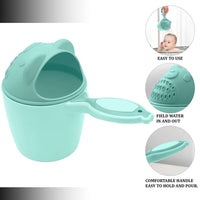 Baby Shampoo Shower Cup Safe Soft Bathing Water Scorpion Baby Bath Tumbler Hair Washing Mug Rainer - LootFaat