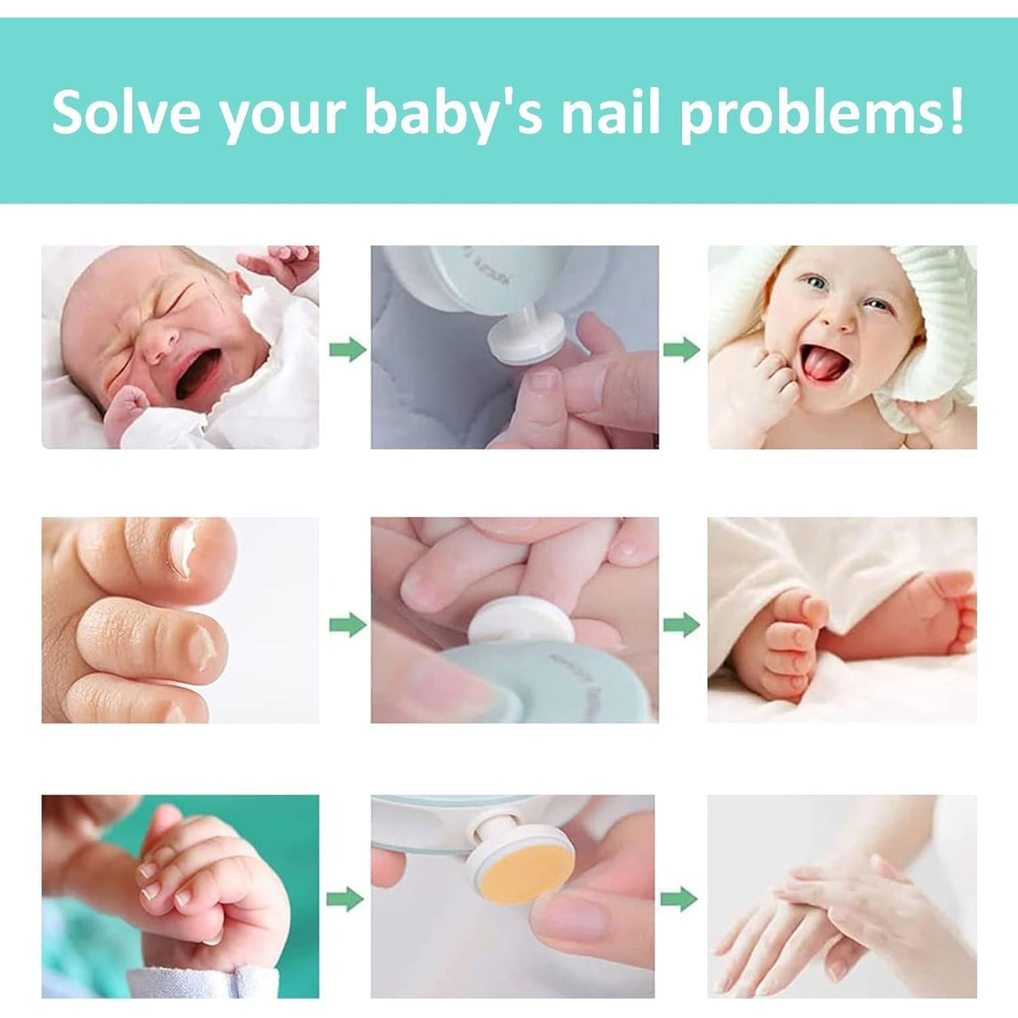 Portable Baby Electric Manicure & Nail Care Set - Best Quality & Value