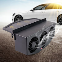 Triple Fan Solar Car Exhaust Fan - Auto Cooling Ventilation System