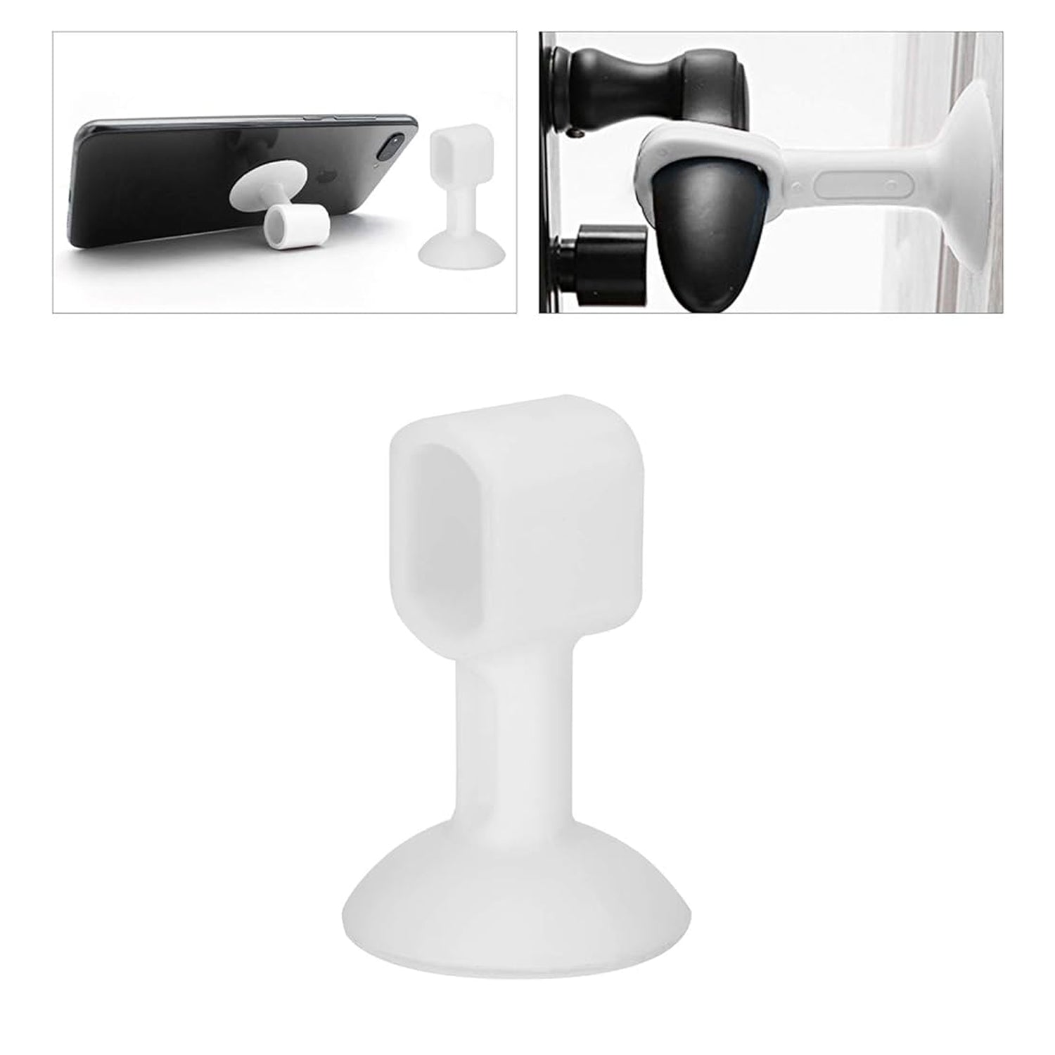 Self-sucking Silicone Door Stopper (1 Pc  Mix Color) - LootFaat