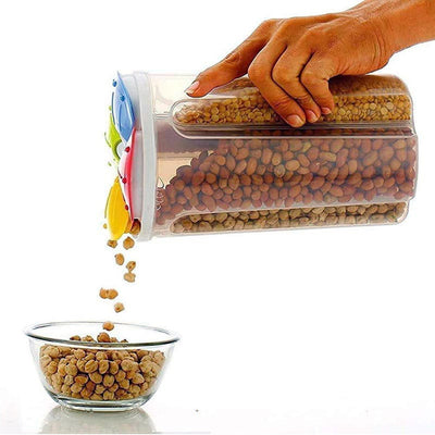 4 Section Storage Containers Airtight Transparent Food Plastic Storage Container - second image