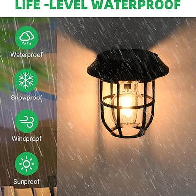 Solar Lantern Wall Light with Motion Sensor
