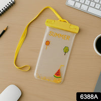 6388a Mix Color Dust Proof Rain Pouch Waterproof Plastic Mobile Cover With Belt Waterproof Phone Pouch Large Phone Waterproof Case Underwater Dry Bag For All Android And Iphone Models