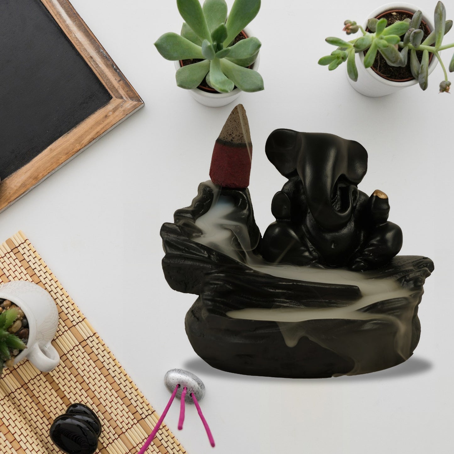 Premium Smoke Fountain Ganesha Idol Home - Premium Quality - Best Quality & Value