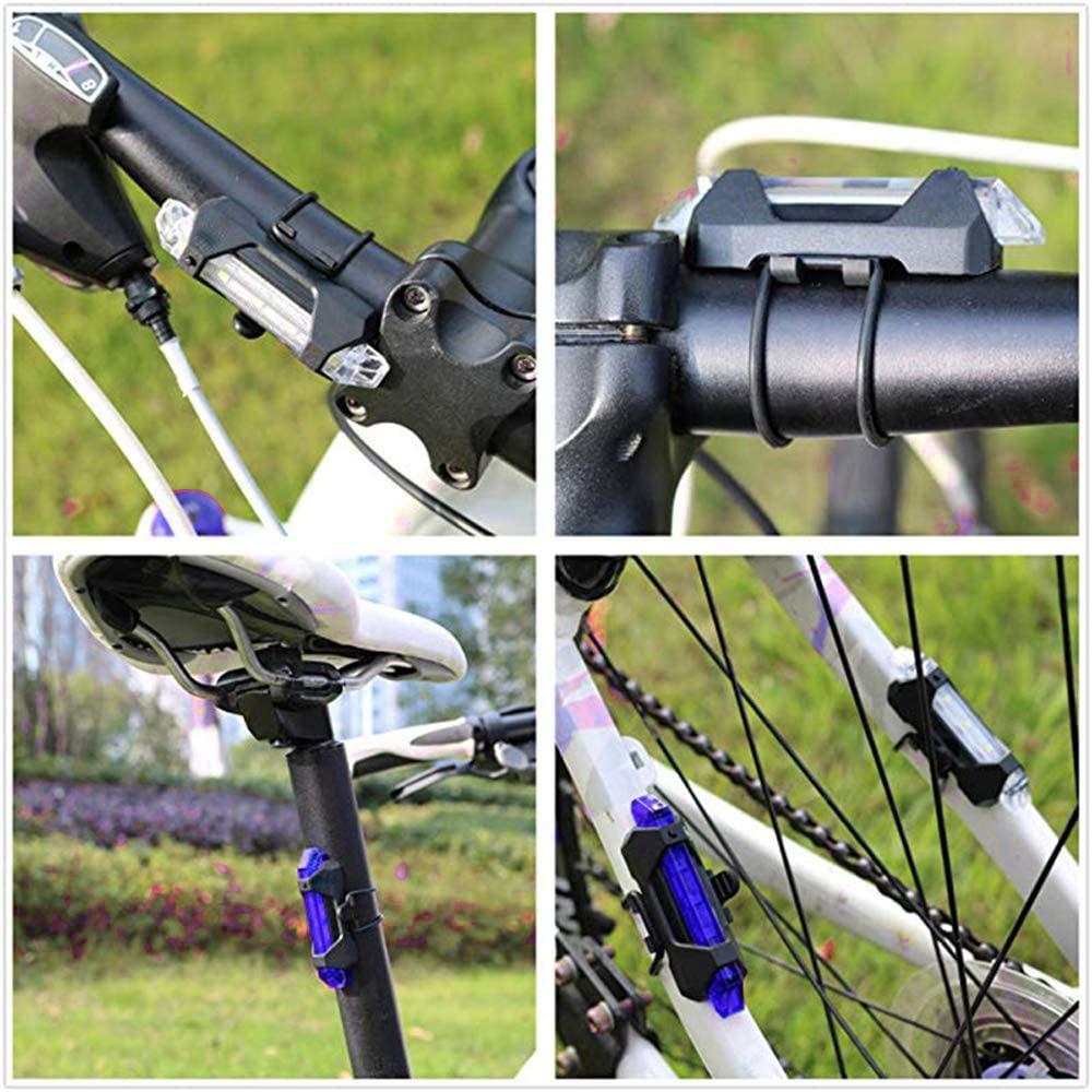 Rechargeable Waterproof Bicycle Front LED Light - 4 Modes, Blue