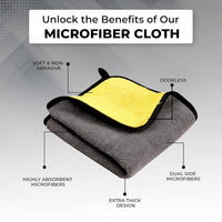 Premium Microfiber Cleaning Cloth Towel (40x30 Cm  1 Pc)