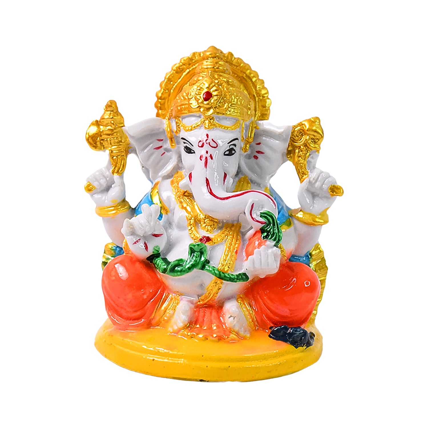 Lord Ganesha Idol  Ganpati Statue  Ganpatii Bappa Showpiece For Gifts (1 Pc) - LootFaat