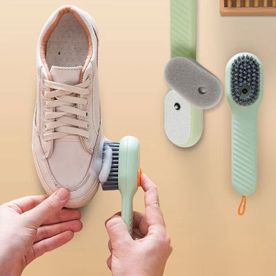 Multifunctional Scrubbing Brush With Liquid  Soap Dispenser (2 Pc Set) - second image
