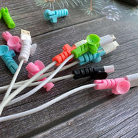 Cable Cord Protector Saver With Suction End (Suction Winder  4 Pcs Set) - LootFaat