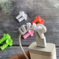 Cable Cord Protector Saver With Suction End (Suction Winder  4 Pcs Set) - LootFaat