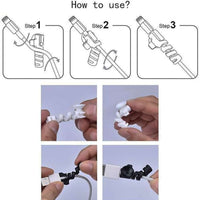 Cable Cord Protector Saver With Suction End (Suction Winder  4 Pcs Set) - LootFaat