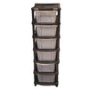6-layer Modular Plastic Drawer Storage Cabinet