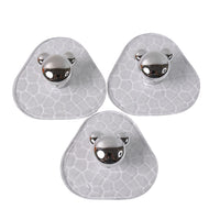 All-plastic Adhesive Wall Hooks - Strong No Damage Easy To Install (3 Pc Set)