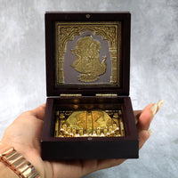 Premium Golden Charan Paduka in Wooden Box Home - Premium Quality - Best Quality & Value